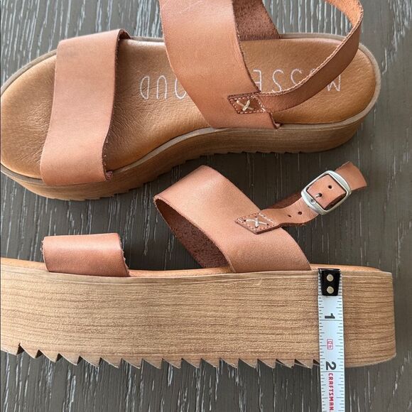 Musse & Cloud Natural Tan Strappy Sandals Platform Casual Boho Women’s Size EU37 - Picture 7 of 12